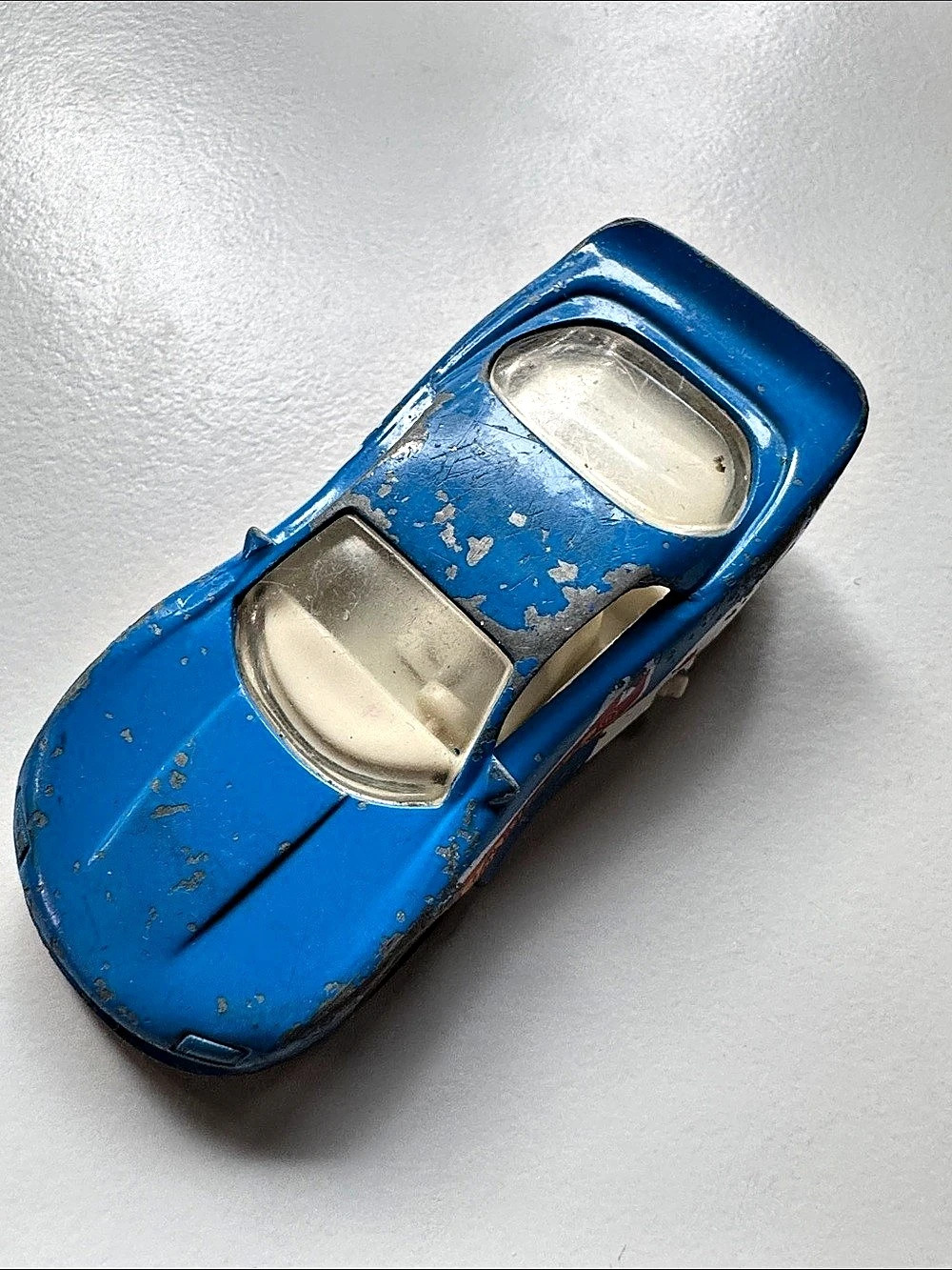 Hot Wheels Vintage Blue & White Die-Cast Car